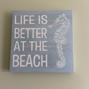 Life is Better at the Beach Wooden Wall Art